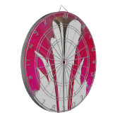 Chic phantastische Rote Rose Hakuna Matata White S Dartscheibe (Vorderseite Links)