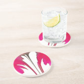 Chic phantastische Rote Rose unter dem weißen Himm Getränkeuntersetzer (Seite)