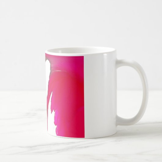Chic phantastische Rote Rose unter dem weißen Himm Kaffeetasse (Rechts)