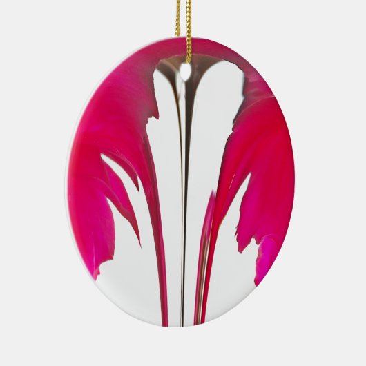 Chic phantastische Rote Rose unter dem weißen Himm Keramik Ornament (Rechts)