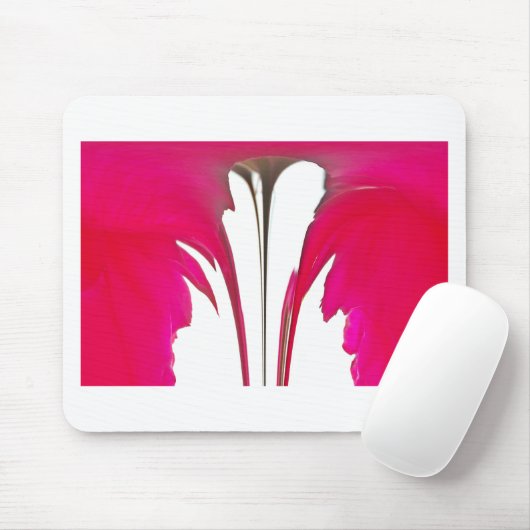 Chic phantastische Rote Rose unter dem weißen Himm Mousepad (Mit Mouse)