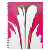 Chic phantastische Rote Rose unter dem weißen Himm Notizblock (Vorderseite)