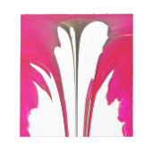 Chic phantastische Rote Rose unter dem weißen Himm Notizblock (Vorderseite)