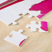 Chic phantastische Rote Rose unter dem weißen Himm Puzzle (Seite)