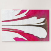 Chic phantastische Rote Rose unter dem weißen Himm Puzzle (Horizontal)