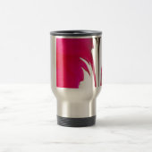 Chic phantastische Rote Rose unter dem weißen Himm Reisebecher (Mittel)