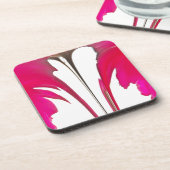 Chic phantastische Rote Rose unter dem weißen Himm Untersetzer (Linke Seite)