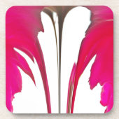 Chic phantastische Rote Rose unter dem weißen Himm Untersetzer (Vorderseite)