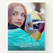 Chic Photo Graduation Party Guest Book Notizblock (Rückseite)