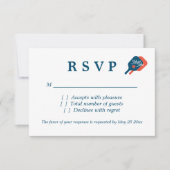 Chic pickleball Hochzeit RSVP Antwortkarten Karte (Vorderseite)