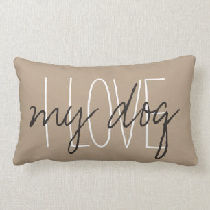 CHIC PILLOW_ " ICH LIEBE… mein Hund " Lendenkissen