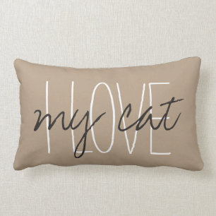 CHIC PILLOW_ " ICH LIEBE… meine Katze " Lendenkissen