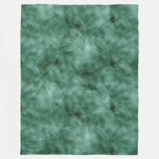 Chic Pine Aquamarin Green Fleecedecke (Vorderseite)