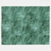 Chic Pine Aquamarin Green Fleecedecke (Vorderseite (Horizontal))
