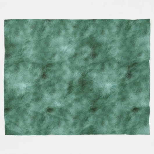 Chic Pine Aquamarin Green Fleecedecke (Vorderseite (Horizontal))