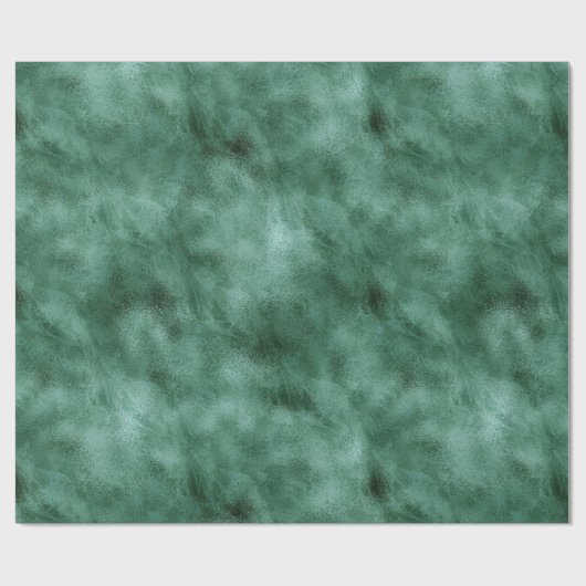 Chic Pine Aquamarin Green Geschenkpapier (Flach)