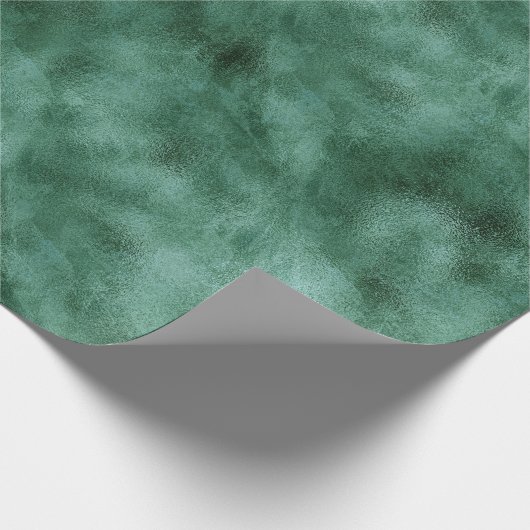 Chic Pine Aquamarin Green Geschenkpapier (Ecke)