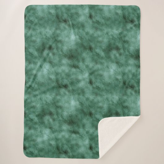 Chic Pine Aquamarin Green Sherpadecke (Vorderseite)