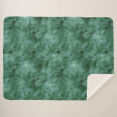Chic Pine Aquamarin Green Sherpadecke (Vorderseite (Horizontal))