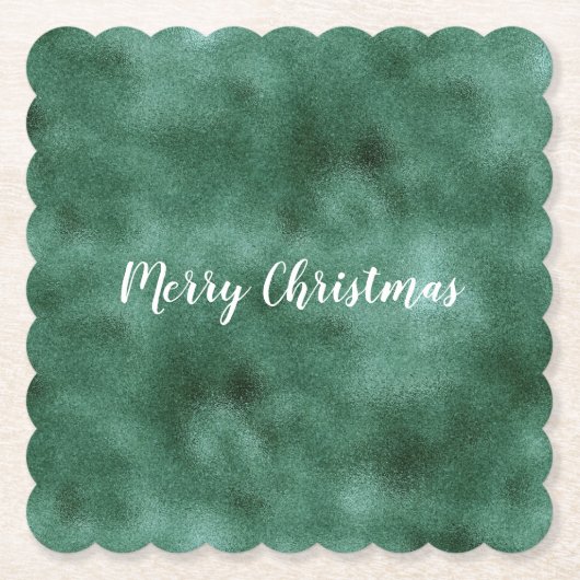 Chic Pine Aquamarin Green Untersetzer (Vorderseite)