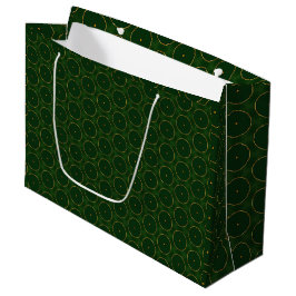 Chic Pine Green und Gold Decoration Weihnachten Große Geschenktüte