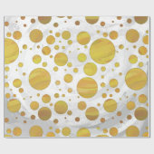 Chic Pineaple Polka Dots Geschenkpapier (Flach)