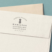 Chic Pineappel-Rücksendeadresse Permastempel