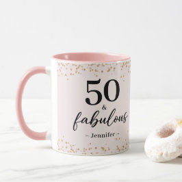 Chic Pink 50 und fabelhafte Geburtstags-Tasse Tasse