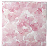 Chic Pink Abstrakt Fliese (Vorderseite)