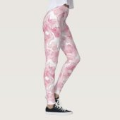 Chic Pink Abstrakt Leggings (Rechts)