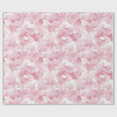 Chic Pink Abstraktes Brautparty Geburtstag Geschenkpapier (Flach)