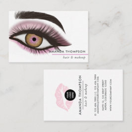 Chic Pink Beauty Fashion Business Card Visitenkarte