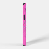 Chic Pink Bee Monogramm Etui Case-Mate iPhone Hüll Hülle (Rechte Seite)