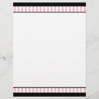 Chic Pink & Black Business Letterhead