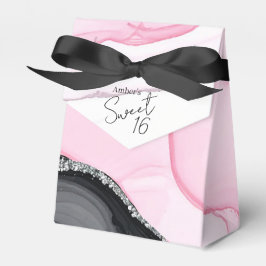 Chic Pink & Black Marble Gevor Box Geschenkschachtel