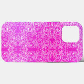 Chic Pink Blume Botanisches Muster wirbeln Case-Mate iPhone Hülle (Rückseite (Horizontal))