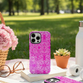 Chic Pink Blume Botanisches Muster wirbeln Case-Mate iPhone Hülle