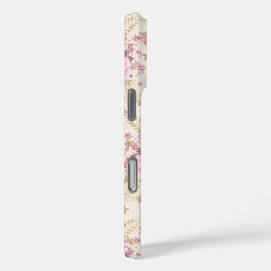 Chic Pink Blume Case-Mate iPhone Hülle (Rückseite / Rechts)