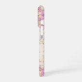 Chic Pink Blume iPhone Hülle (Linke Seite)