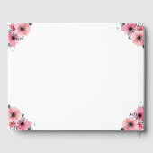 Chic Pink Blume Kreuz Erste Heilige Kommunion Mädc Gästebuch (Rückseite)