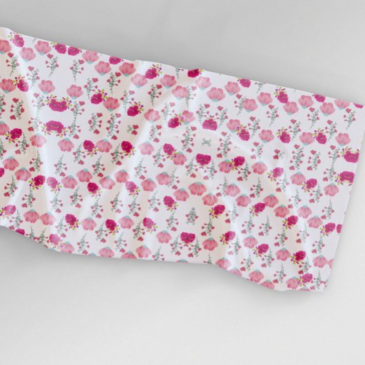 Chic Pink Blume Muster Strandtuch