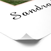 Chic Pink Blumenstrauß Neue Baby Girl Dusche oder Poster (Ecke)