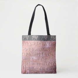 Chic Pink Blush Hieroglyphen Auge von Ra Tasche