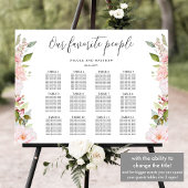 Chic Pink Blush, Rose Gold Hochzeitskarte Poster
