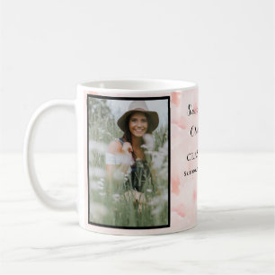 Chic Pink Blush Rose Minimalistisch Kaffeetasse
