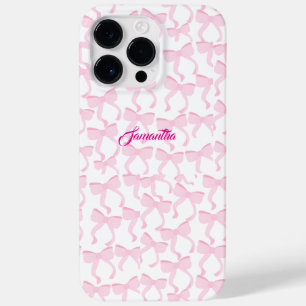 Chic Pink Bows Case-Mate iPhone 14 Pro Max Hülle