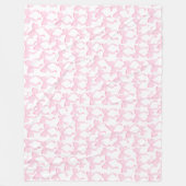 Chic Pink Bows Fleecedecke (Vorderseite)