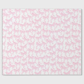 Chic Pink Bows Geschenkpapier (Flach)