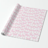 Chic Pink Bows Geschenkpapier (Ungerollt)
