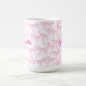 Chic Pink Bows Kaffeetasse (Mittel)
